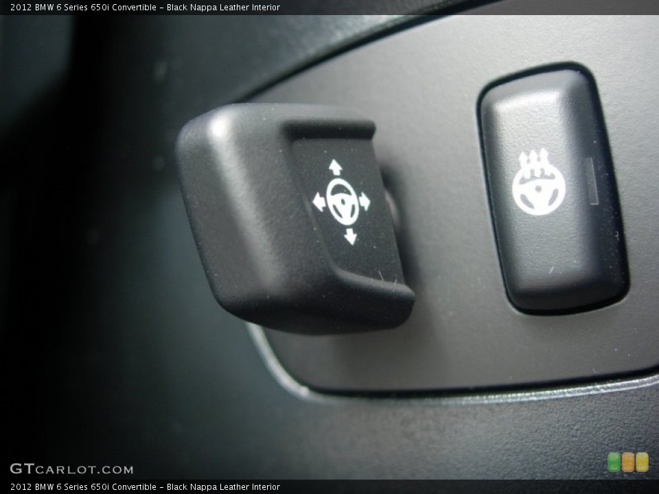 Black Nappa Leather Interior Controls for the 2012 BMW 6 Series 650i Convertible #56215157
