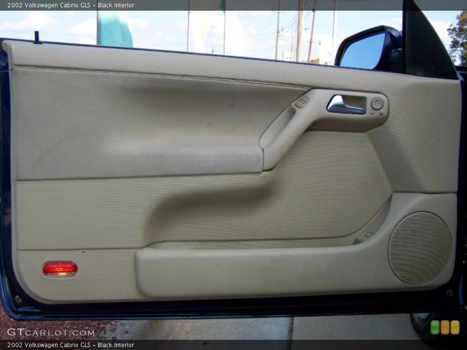 Black Interior Door Panel for the 2002 Volkswagen Cabrio GLS #56215880