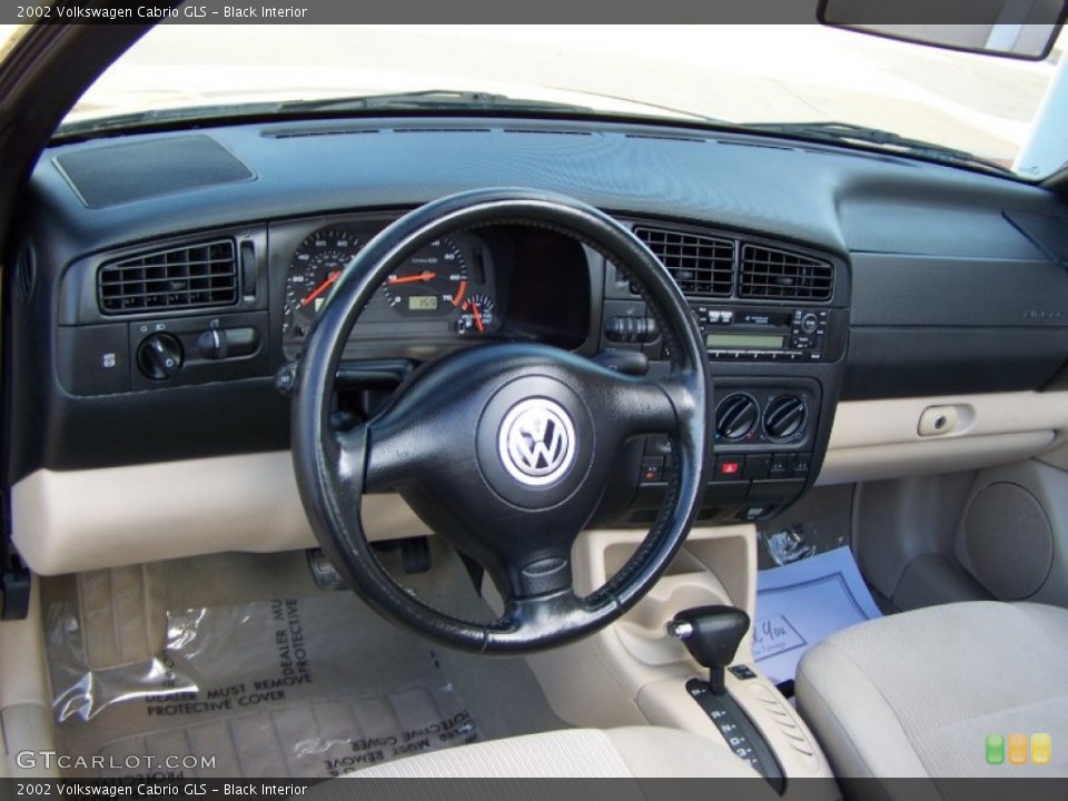 Black Interior Dashboard for the 2002 Volkswagen Cabrio GLS #56215895