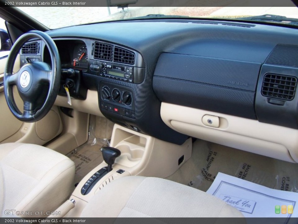 Black Interior Dashboard for the 2002 Volkswagen Cabrio GLS #56215949