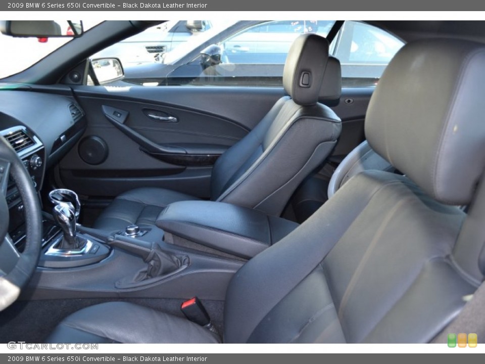 Black Dakota Leather Interior Photo for the 2009 BMW 6 Series 650i Convertible #56217242