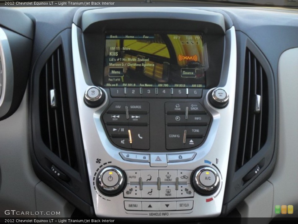Light Titanium/Jet Black Interior Controls for the 2012 Chevrolet Equinox LT #56217626