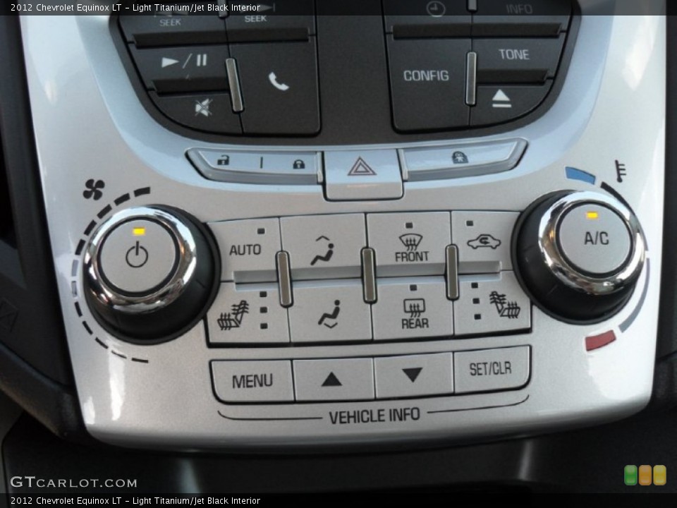 Light Titanium/Jet Black Interior Controls for the 2012 Chevrolet Equinox LT #56217635