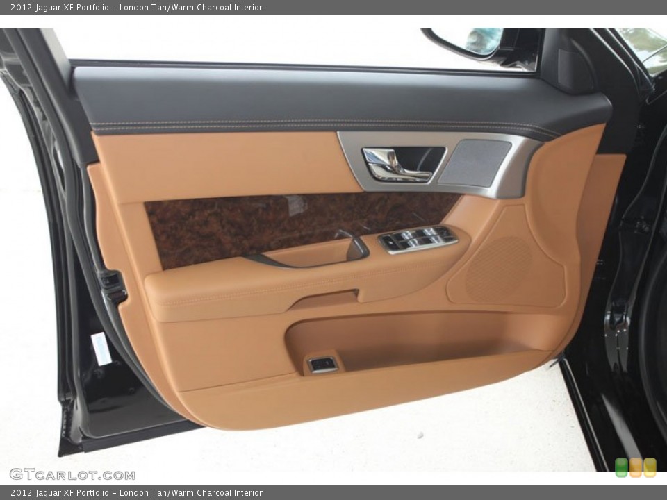 London Tan/Warm Charcoal Interior Door Panel for the 2012 Jaguar XF Portfolio #56217983