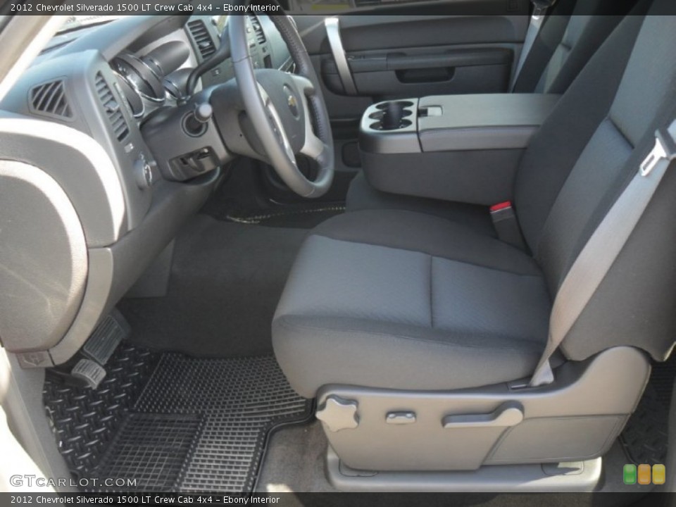 Ebony Interior Photo for the 2012 Chevrolet Silverado 1500 LT Crew Cab 4x4 #56218055