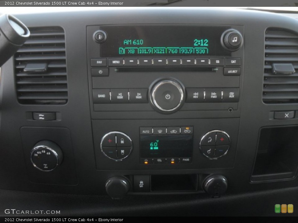 Ebony Interior Controls for the 2012 Chevrolet Silverado 1500 LT Crew Cab 4x4 #56218085