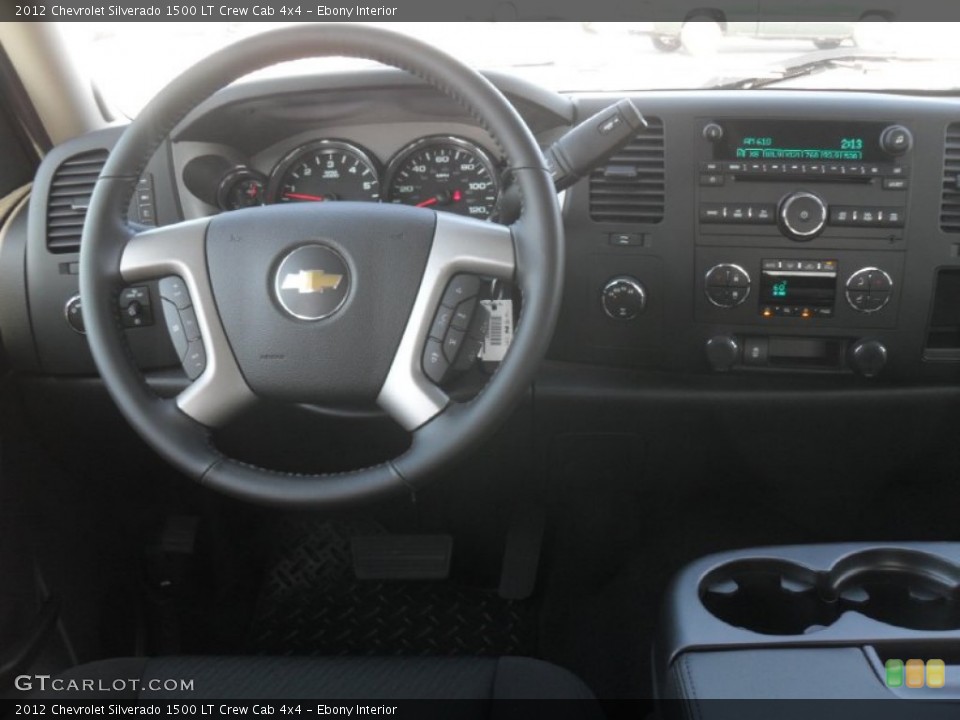 Ebony Interior Dashboard for the 2012 Chevrolet Silverado 1500 LT Crew Cab 4x4 #56218124