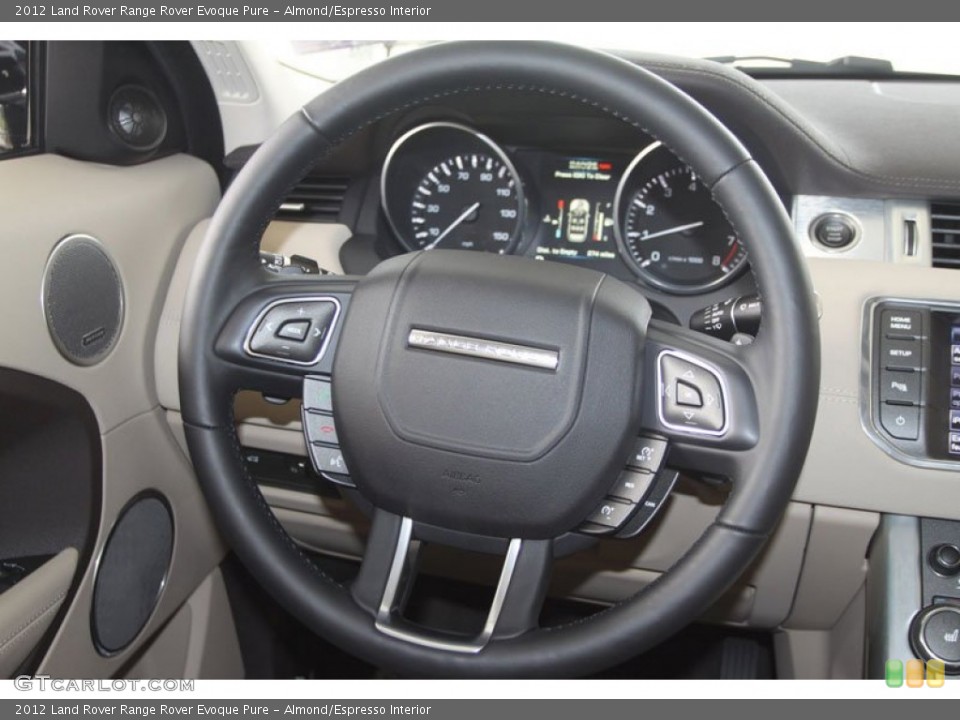 Almond/Espresso Interior Steering Wheel for the 2012 Land Rover Range Rover Evoque Pure #56218271
