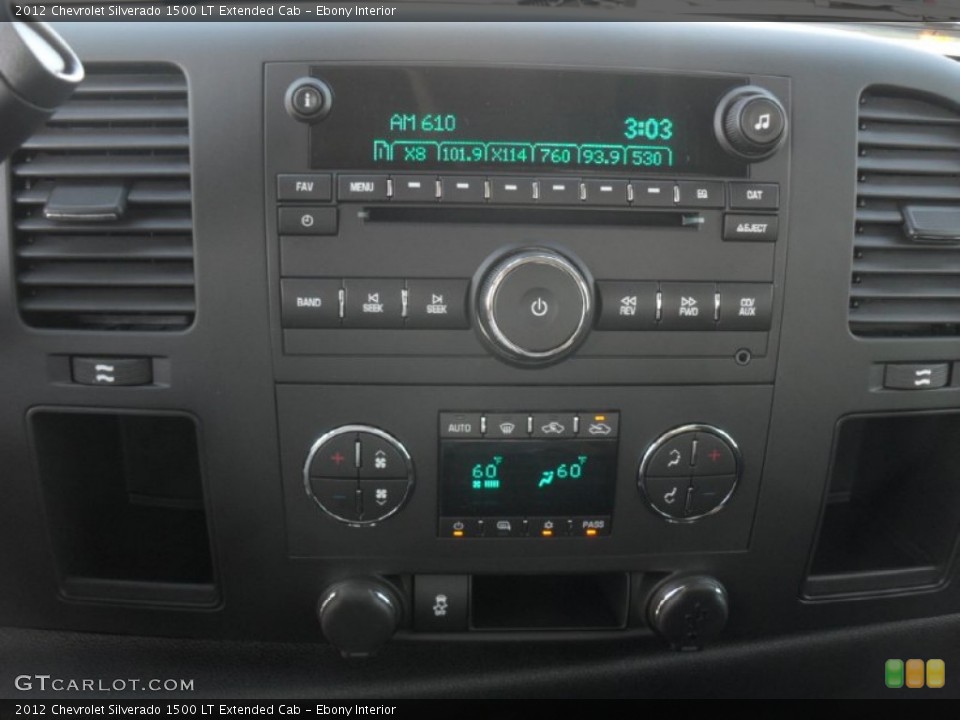 Ebony Interior Audio System for the 2012 Chevrolet Silverado 1500 LT Extended Cab #56218323