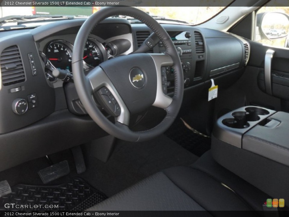 Ebony Interior Prime Interior for the 2012 Chevrolet Silverado 1500 LT Extended Cab #56218442
