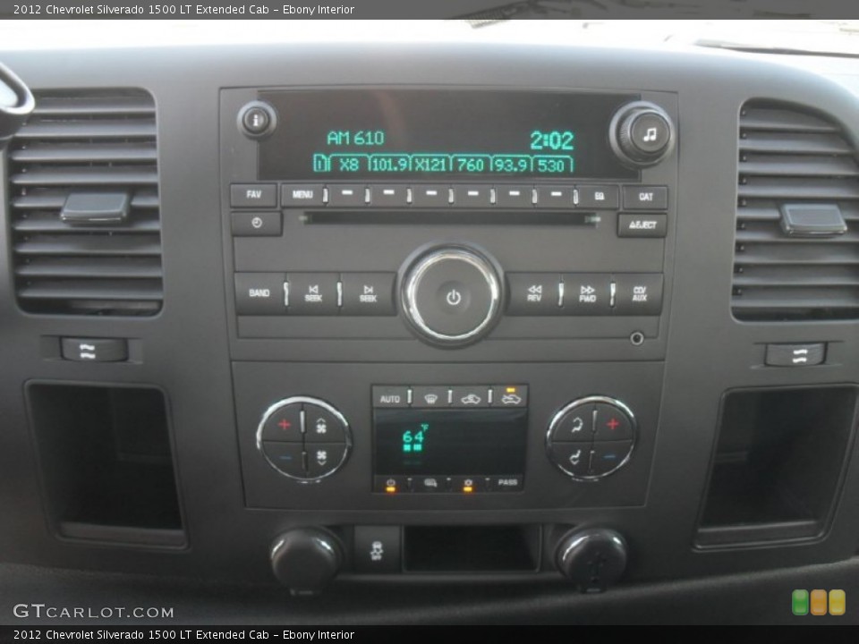 Ebony Interior Audio System for the 2012 Chevrolet Silverado 1500 LT Extended Cab #56218526