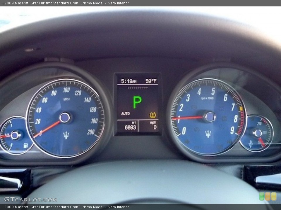 Nero Interior Gauges for the 2009 Maserati GranTurismo  #56220734