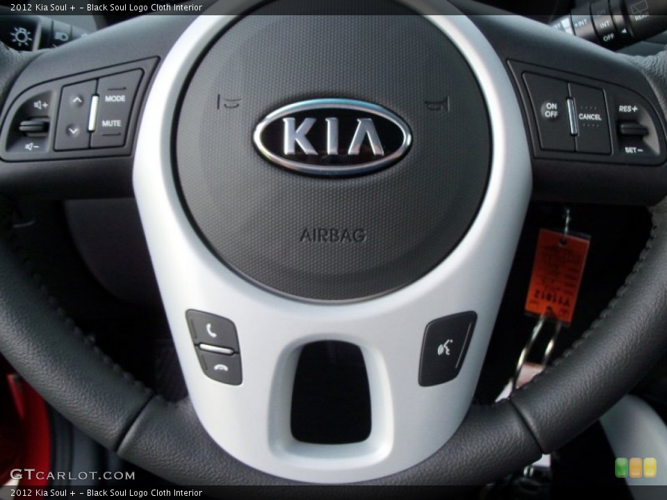 Black Soul Logo Cloth Interior Steering Wheel for the 2012 Kia Soul + #56222240