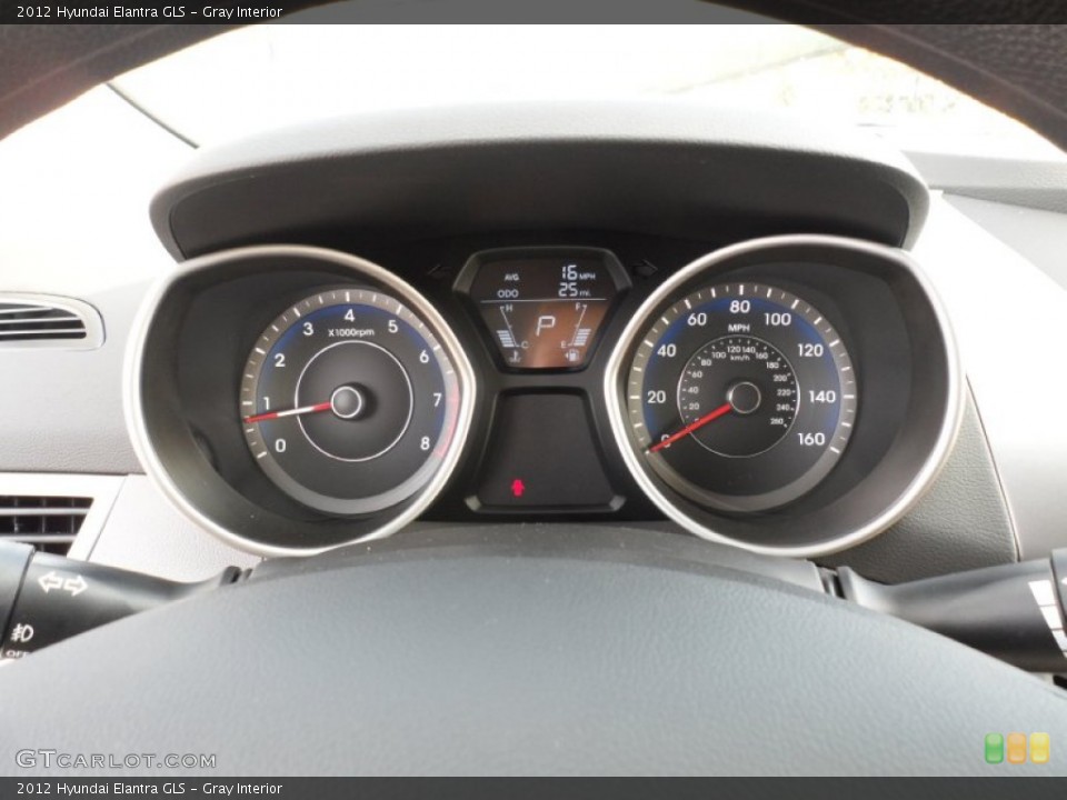 Gray Interior Gauges for the 2012 Hyundai Elantra GLS #56222771