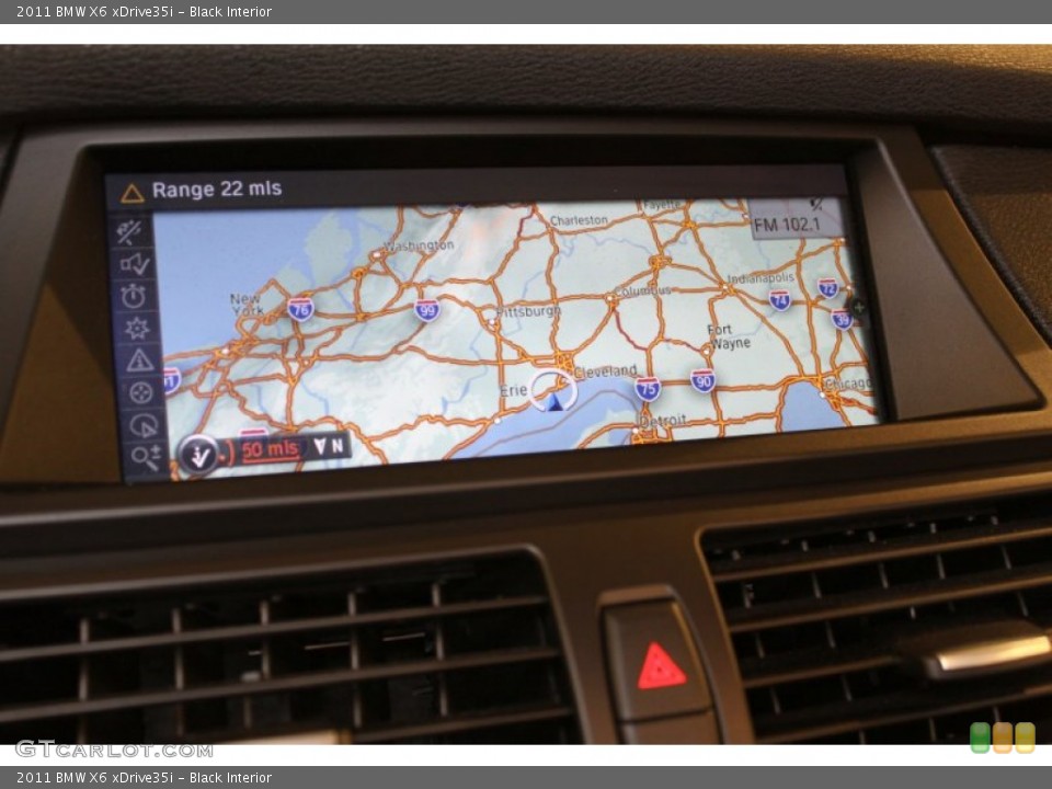 Black Interior Navigation for the 2011 BMW X6 xDrive35i #56223338