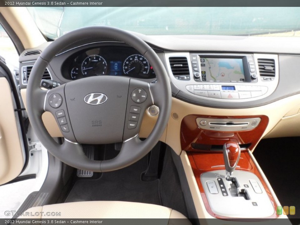 Cashmere Interior Dashboard for the 2012 Hyundai Genesis 3.8 Sedan #56223944