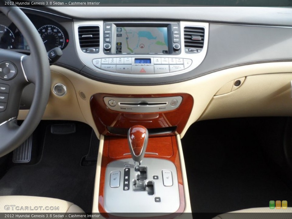 Cashmere Interior Navigation for the 2012 Hyundai Genesis 3.8 Sedan #56223953