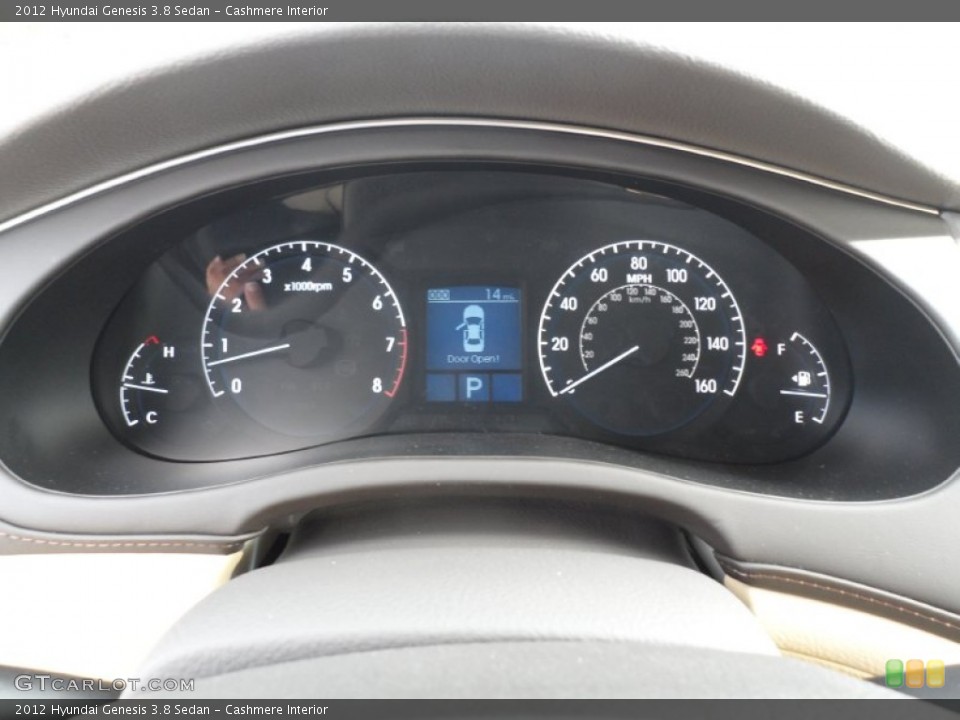 Cashmere Interior Gauges for the 2012 Hyundai Genesis 3.8 Sedan #56223995