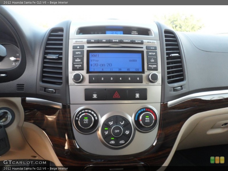 Beige Interior Controls for the 2012 Hyundai Santa Fe GLS V6 #56224844