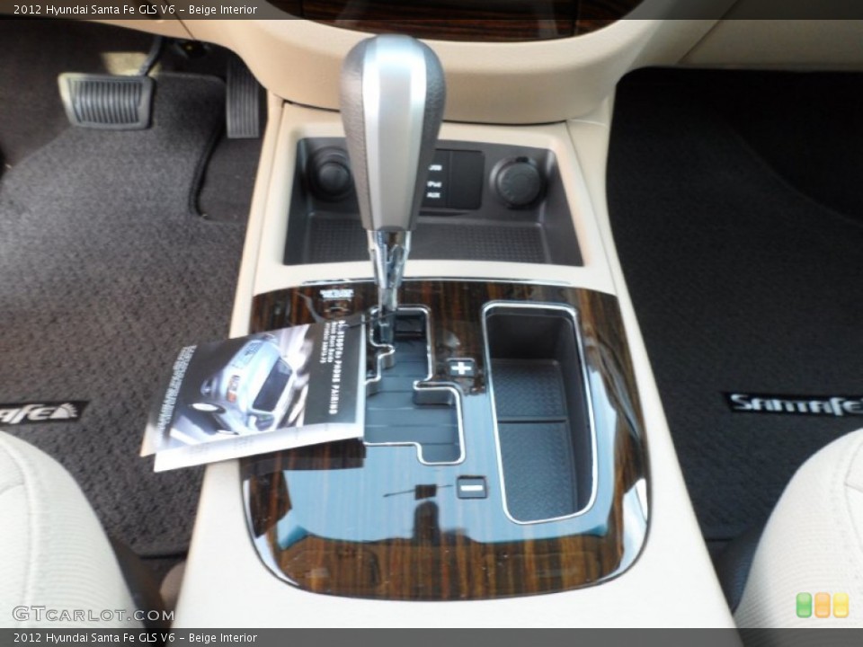 Beige Interior Transmission for the 2012 Hyundai Santa Fe GLS V6 #56224868