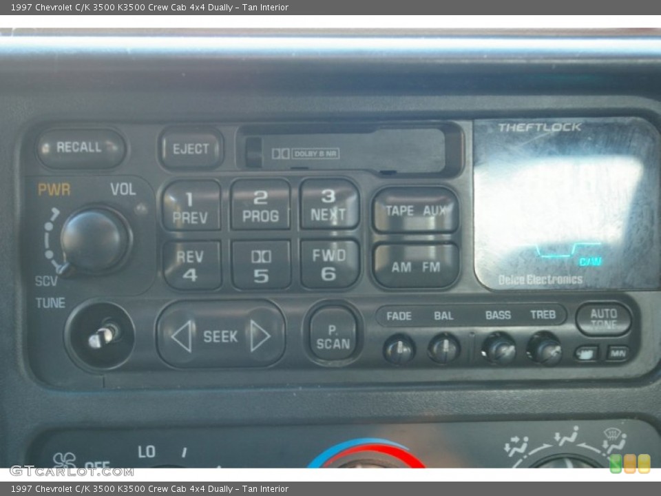Tan Interior Audio System for the 1997 Chevrolet C/K 3500 K3500 Crew Cab 4x4 Dually #56227775