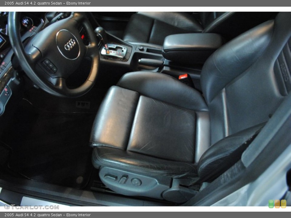 Ebony Interior Photo for the 2005 Audi S4 4.2 quattro Sedan #56228546