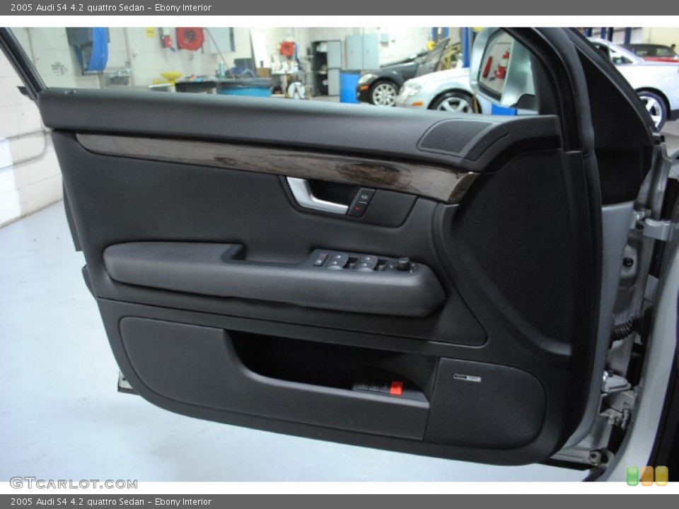 Ebony Interior Door Panel for the 2005 Audi S4 4.2 quattro Sedan #56228552