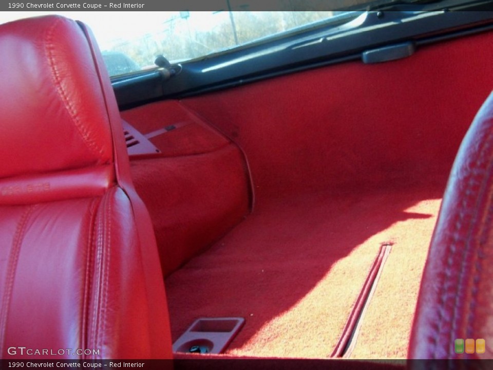 Red Interior Trunk for the 1990 Chevrolet Corvette Coupe #56230266
