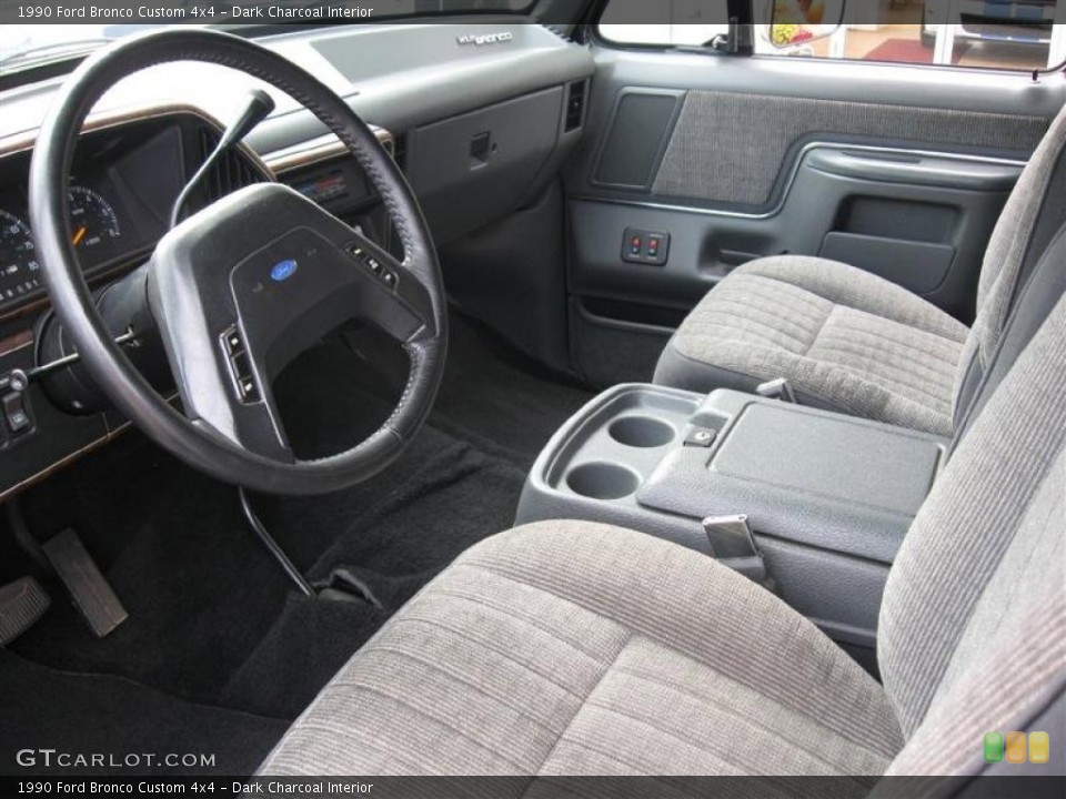 Gray 1990 Ford Bronco Interiors. 
