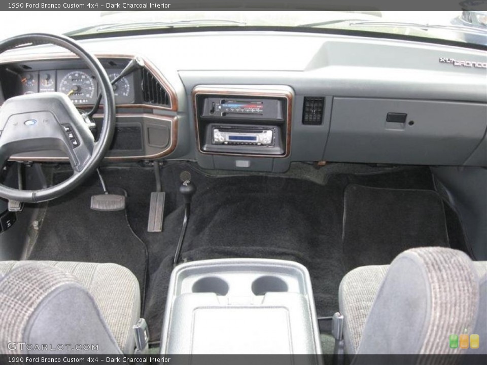 Gray Interior Dashboard For The 1990 Ford Bronco Custom 4x4