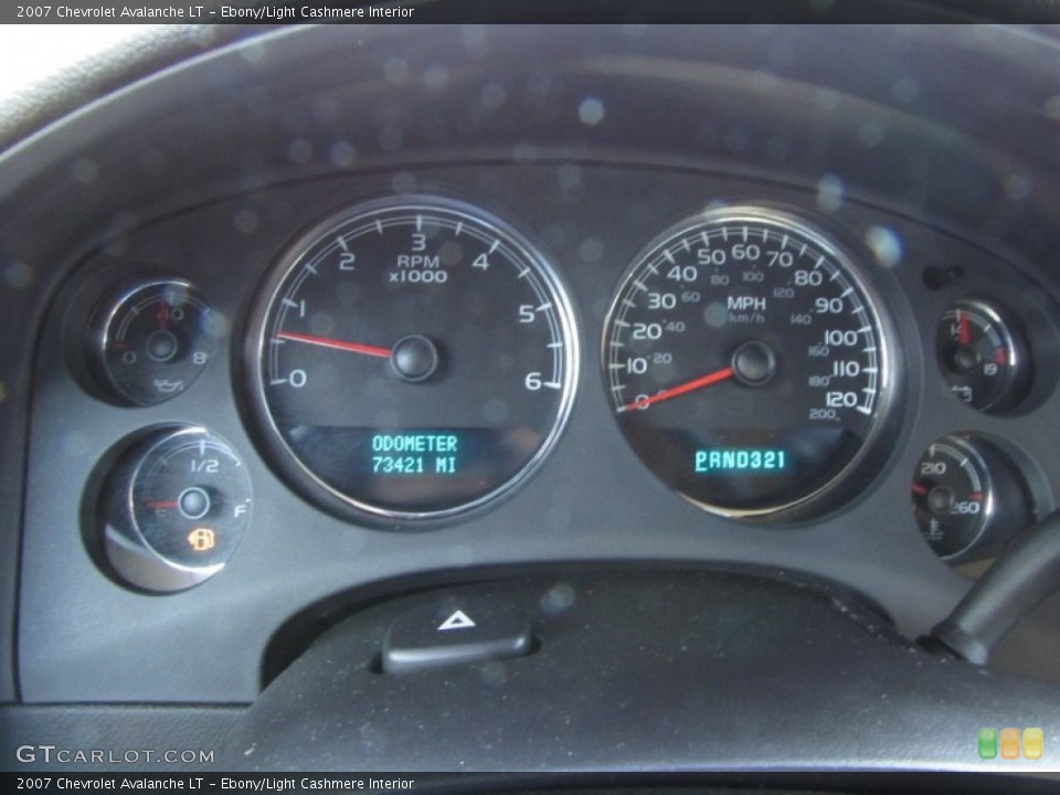 Ebony/Light Cashmere Interior Gauges for the 2007 Chevrolet Avalanche LT #56233673