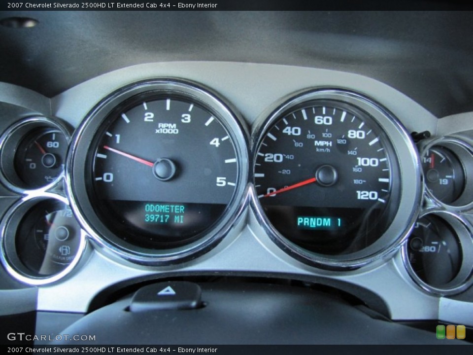 Ebony Interior Gauges for the 2007 Chevrolet Silverado 2500HD LT Extended Cab 4x4 #56233928