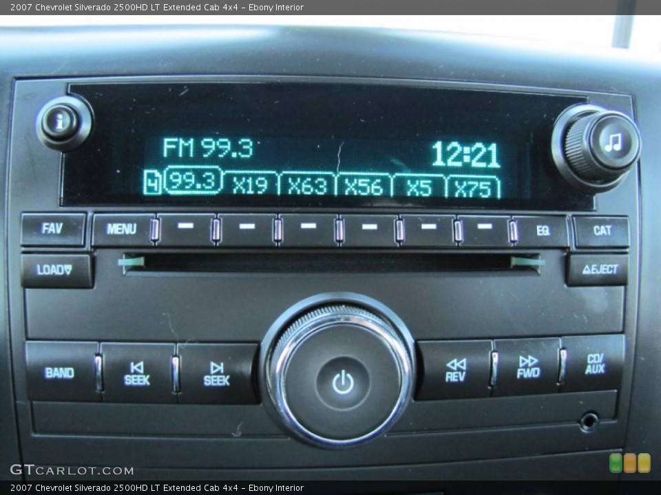 Ebony Interior Audio System for the 2007 Chevrolet Silverado 2500HD LT Extended Cab 4x4 #56234030