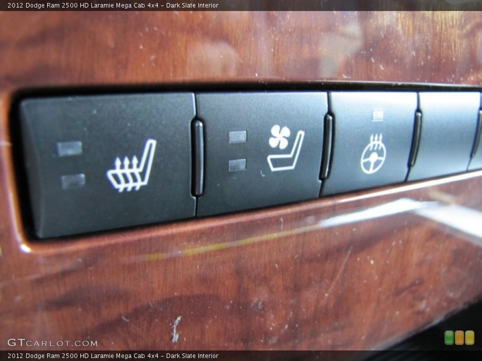 Dark Slate Interior Controls for the 2012 Dodge Ram 2500 HD Laramie Mega Cab 4x4 #56234822