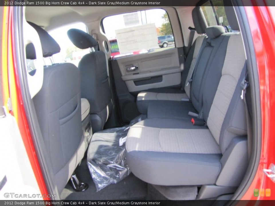 Dark Slate Gray/Medium Graystone Interior Photo for the 2012 Dodge Ram 1500 Big Horn Crew Cab 4x4 #56234954
