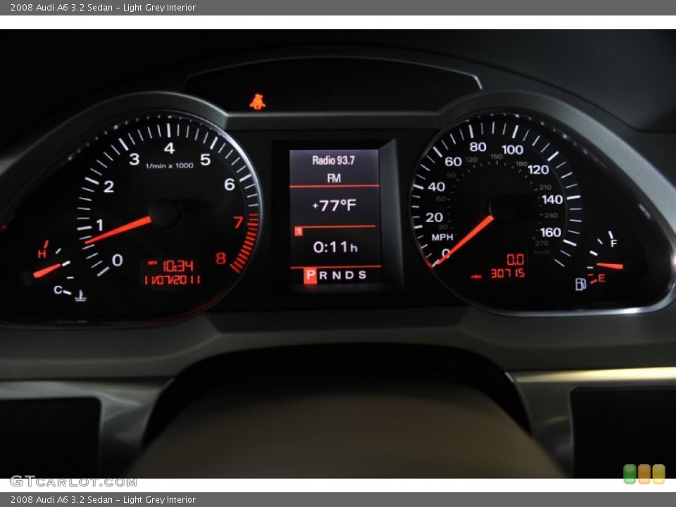 Light Grey Interior Gauges for the 2008 Audi A6 3.2 Sedan #56235371