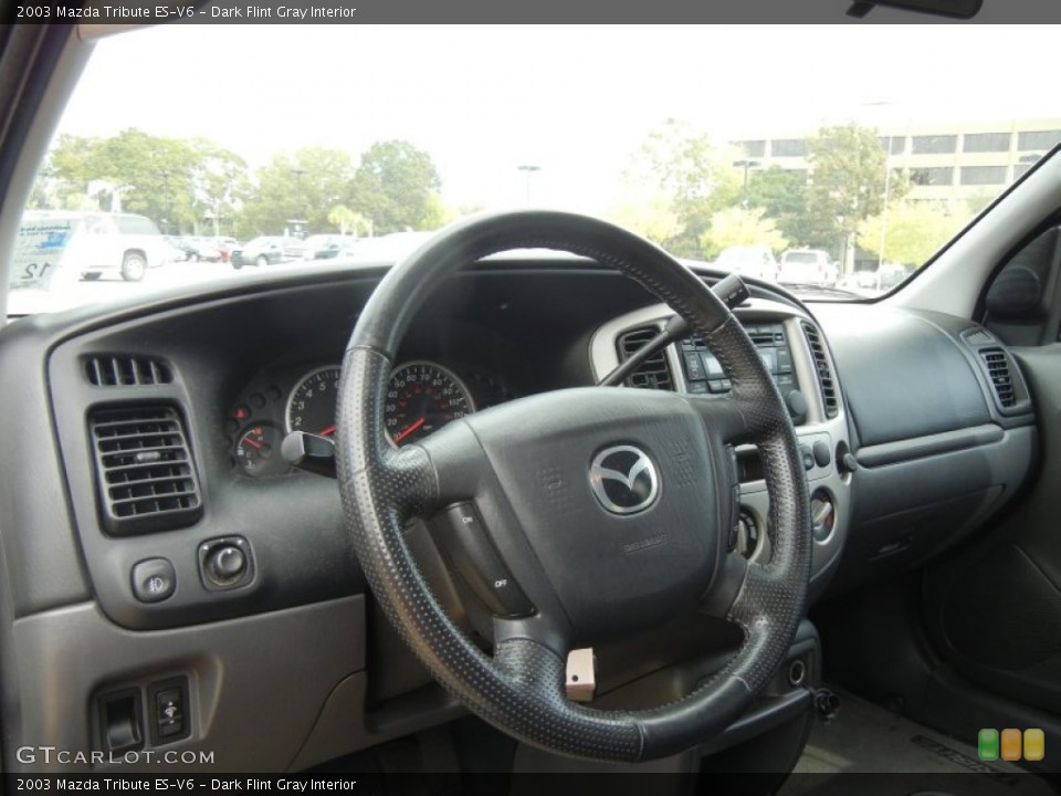Dark Flint Gray Interior Dashboard for the 2003 Mazda Tribute ES-V6 #56235929
