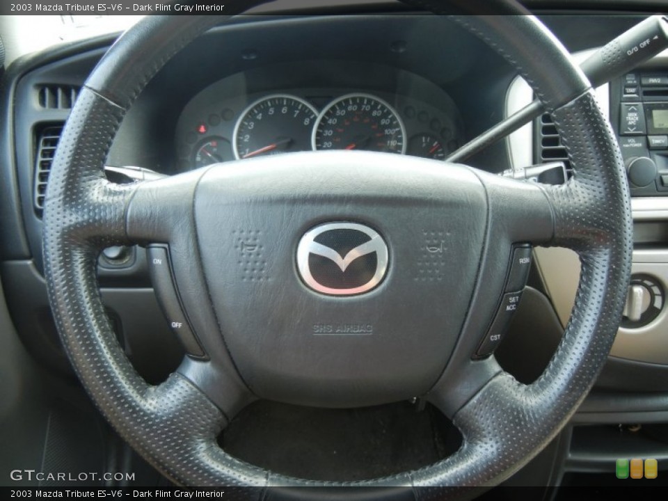 Dark Flint Gray Interior Steering Wheel for the 2003 Mazda Tribute ES-V6 #56235947