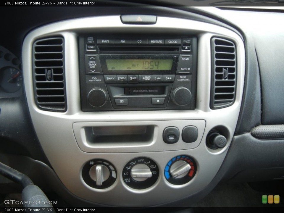 Dark Flint Gray Interior Controls for the 2003 Mazda Tribute ES-V6 #56235974