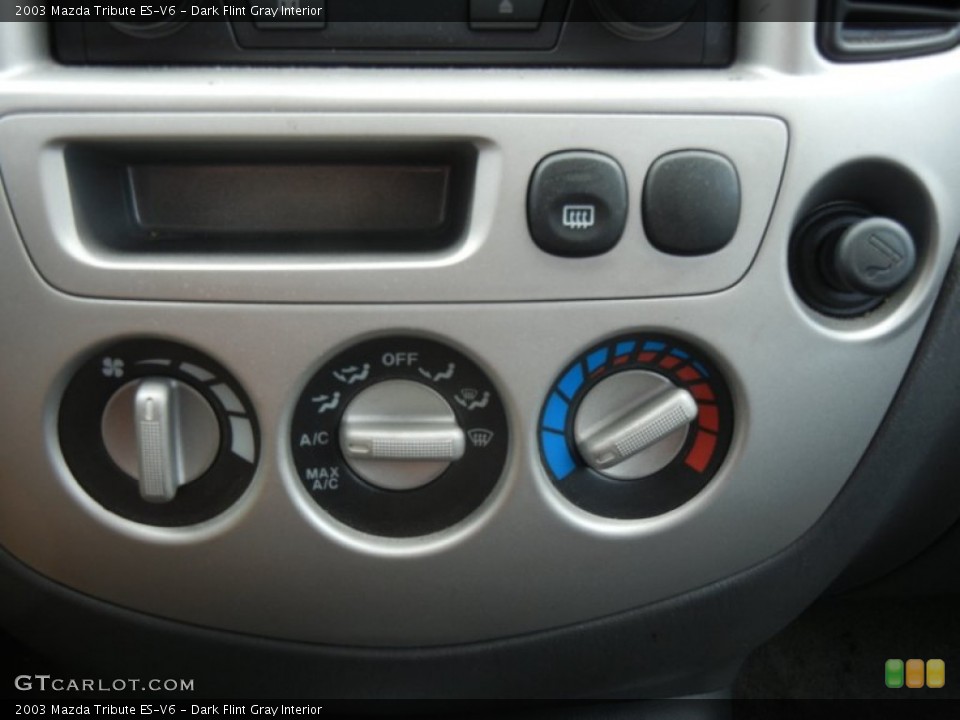 Dark Flint Gray Interior Controls for the 2003 Mazda Tribute ES-V6 #56235992