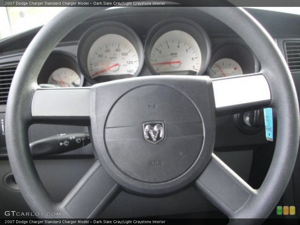 Dark Slate Gray/Light Graystone Interior Steering Wheel for the 2007 Dodge Charger  #56236385