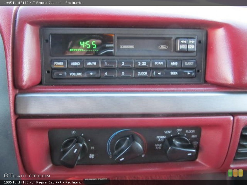 Red Interior Controls for the 1995 Ford F150 XLT Regular Cab 4x4 #56236559
