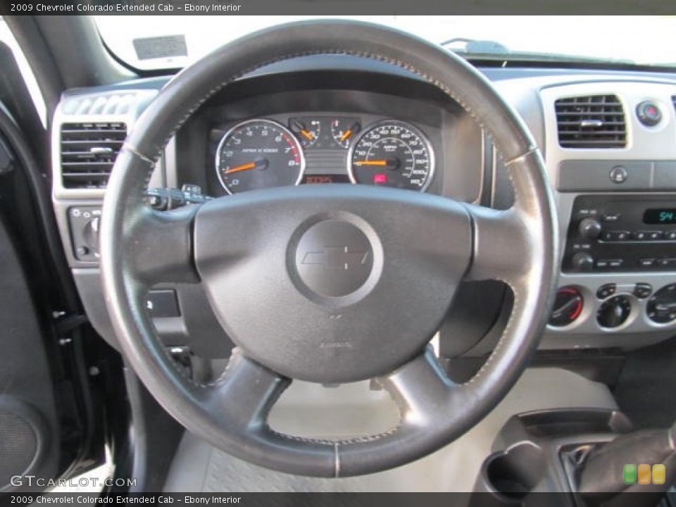 Ebony Interior Steering Wheel for the 2009 Chevrolet Colorado Extended Cab #56236823
