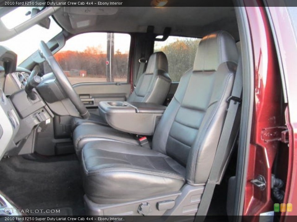 Ebony Interior Photo for the 2010 Ford F250 Super Duty Lariat Crew Cab 4x4 #56236944