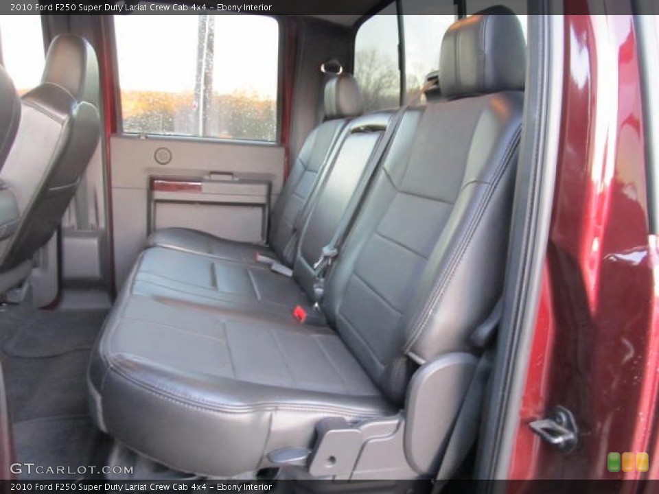 Ebony Interior Photo for the 2010 Ford F250 Super Duty Lariat Crew Cab 4x4 #56236955