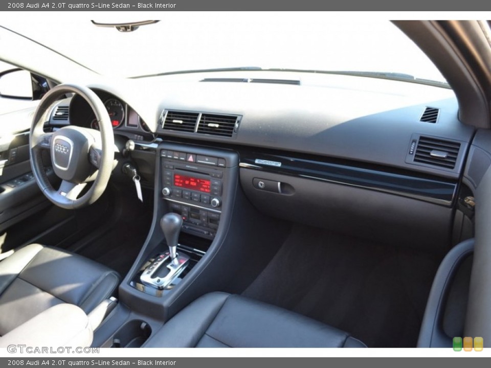 Black Interior Dashboard for the 2008 Audi A4 2.0T quattro S-Line Sedan #56238323