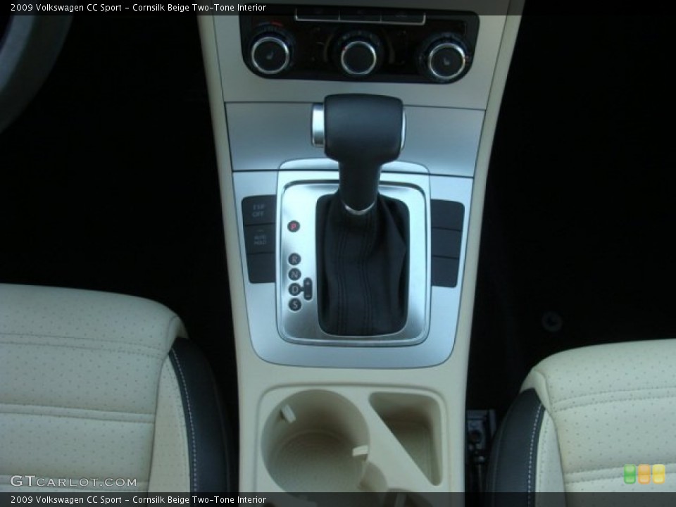 Cornsilk Beige Two-Tone Interior Transmission for the 2009 Volkswagen CC Sport #56239226