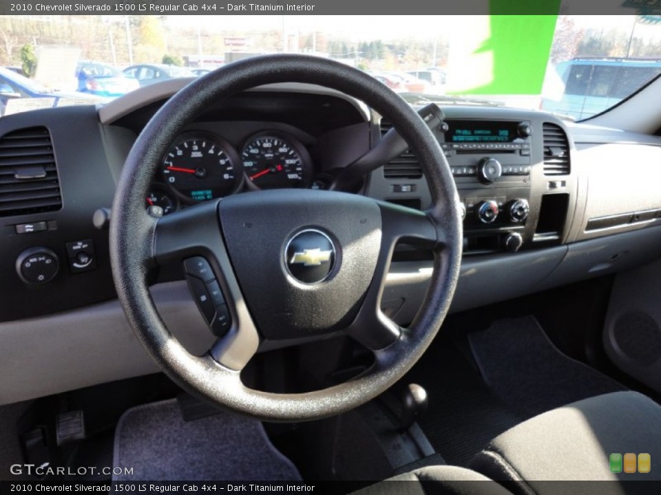 Dark Titanium Interior Dashboard for the 2010 Chevrolet Silverado 1500 LS Regular Cab 4x4 #56239610