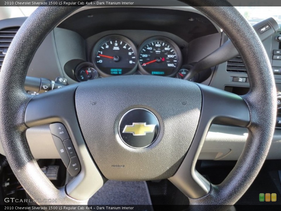 Dark Titanium Interior Steering Wheel for the 2010 Chevrolet Silverado 1500 LS Regular Cab 4x4 #56239673