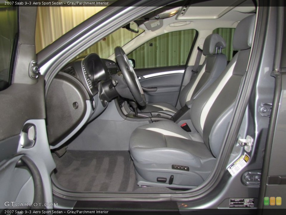 Gray/Parchment Interior Photo for the 2007 Saab 9-3 Aero Sport Sedan #56240264